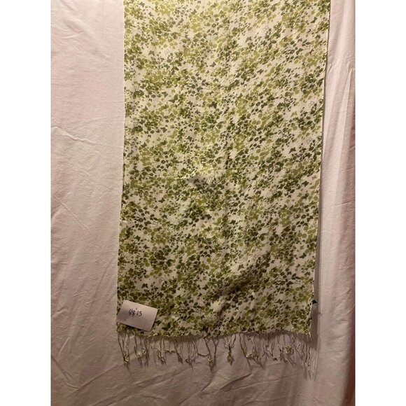 #4813 Hummingbird Large green Rayon carf 72x25 - Picture 2 of 7